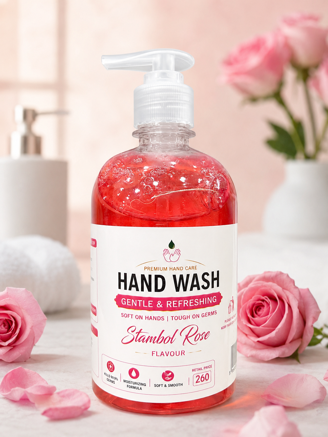 Stambol Rose Hand Wash – Gentle & Refreshing 500ml