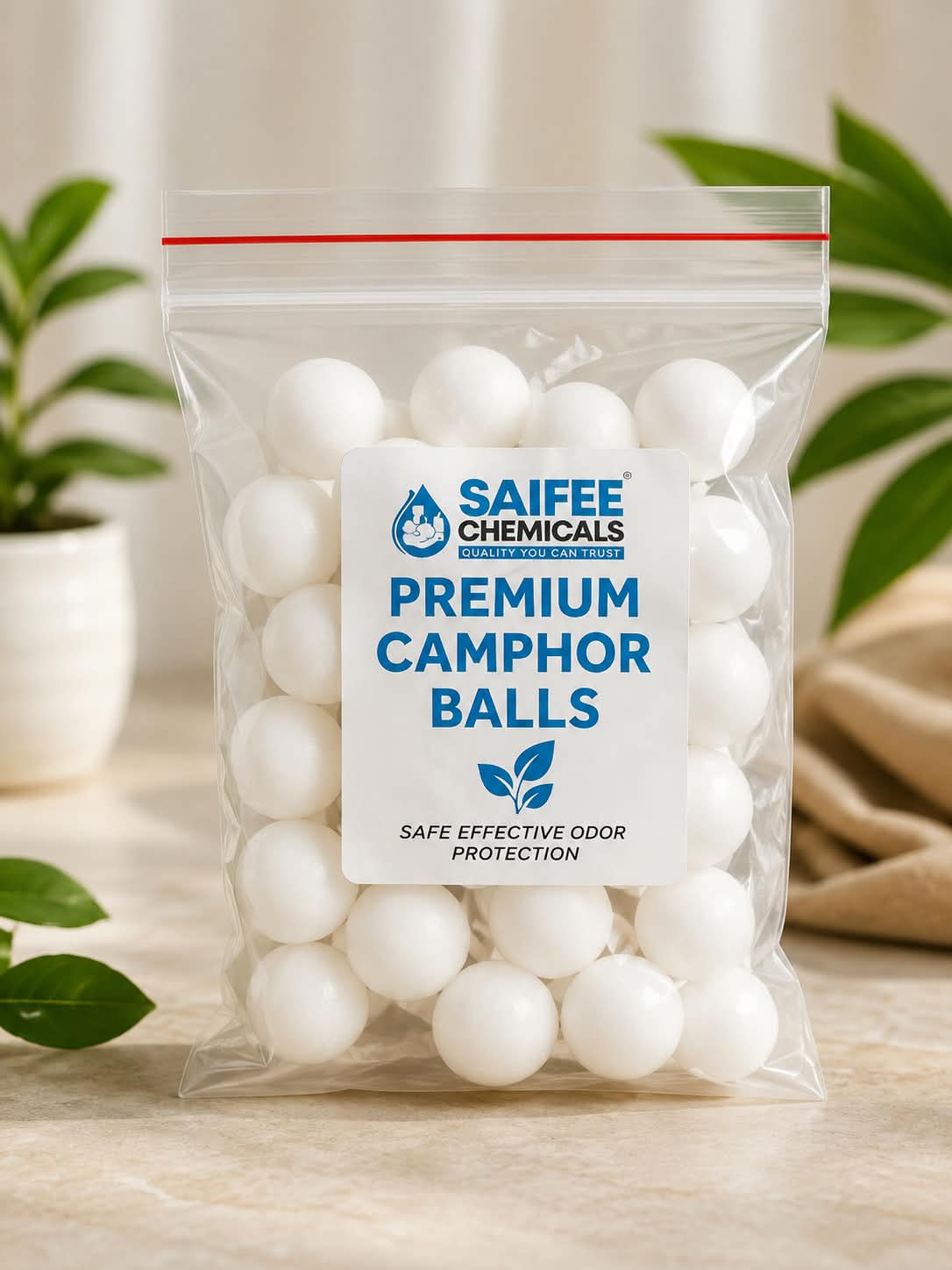 Premium Camphor Balls – Safe & Effective Odor Protection
