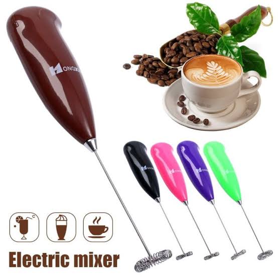 Handheld Electric Milk Frother & Mixer – 5 Colors | Coffee Foamer Wand