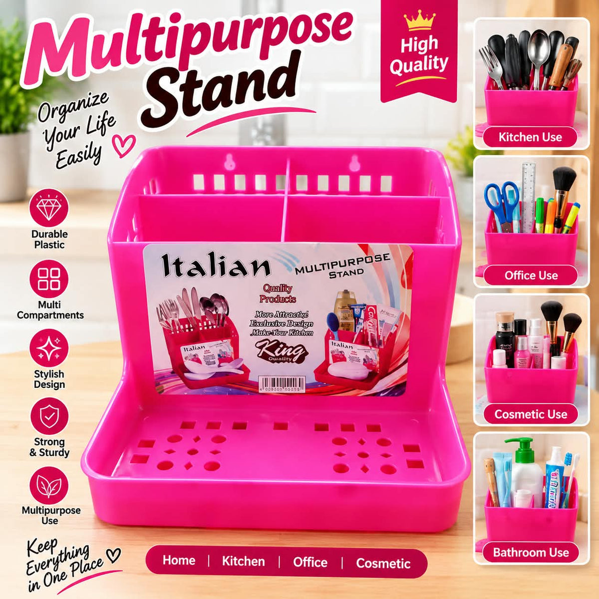 Italian Multipurpose Stand ā High Quality | Multi Compartments