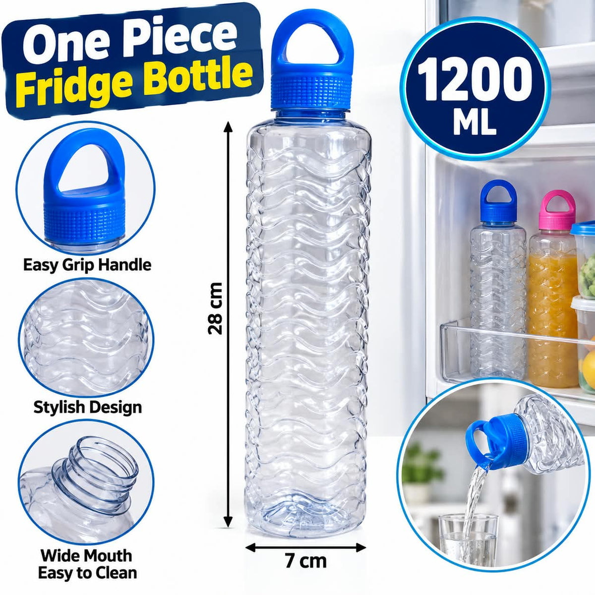 1200ml One Piece Fridge Bottle