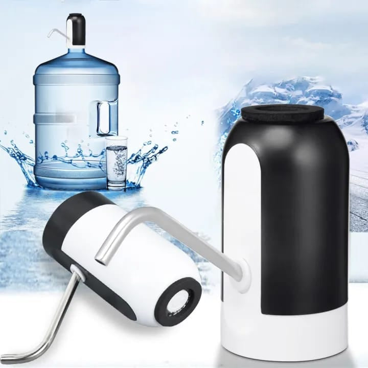 Bottle-Top Water Dispenser Pump – Black & White