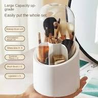 Makeup Brush Organiser with Clear Dome Cover