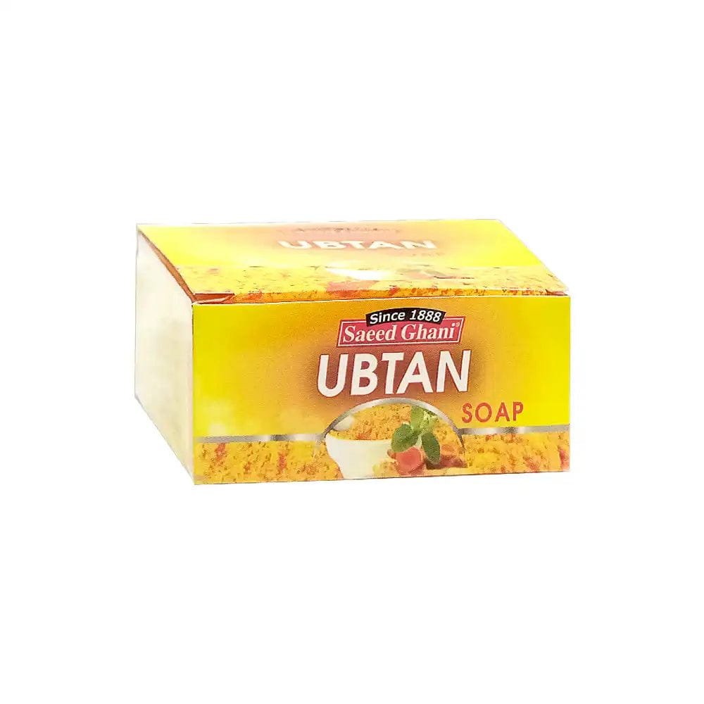 Box of Sacred Ghani Ubtan Soap on a white background