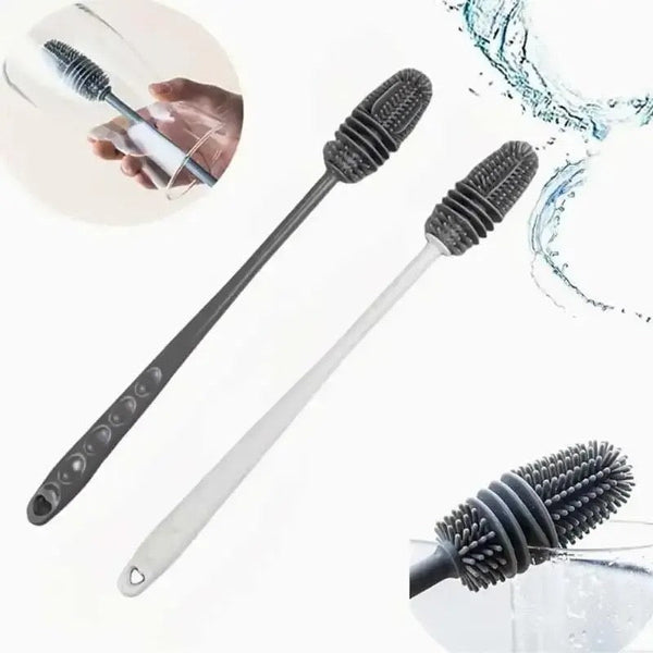 Silicone Bottle Cleaning Brush – Long Handle, 300mm