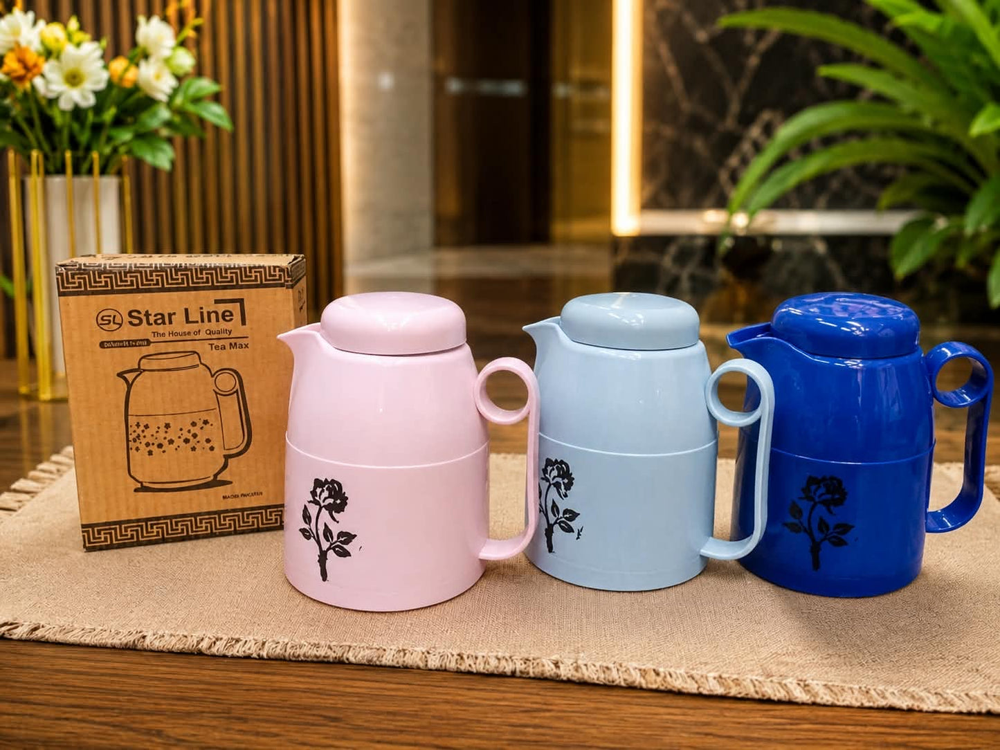 Star Line small size Tea Max Flask – 3 Colors (Pink, Blue, Navy)