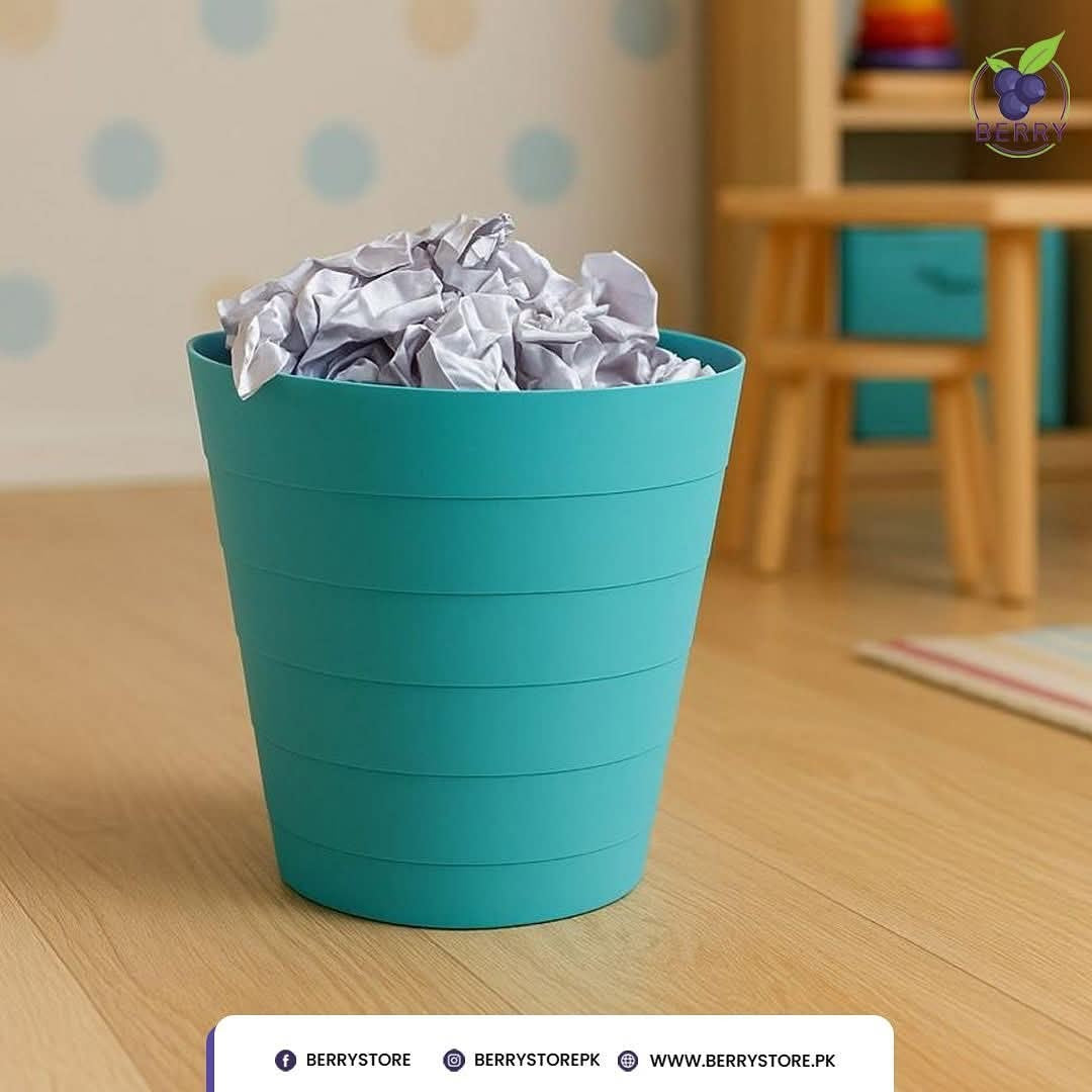 Plastic Waste Bin – Lightweight Round Dustbin for Home & Office