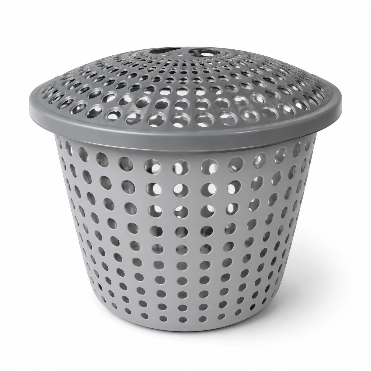 Plastic Laundry Basket with Lid