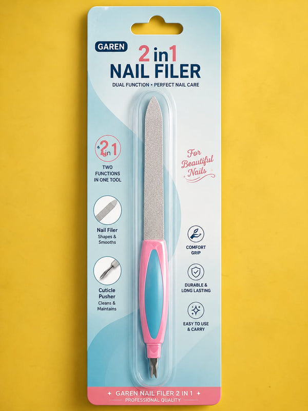 Garen 2 in 1 Nail Filer – Dual Function Nail Care Tool