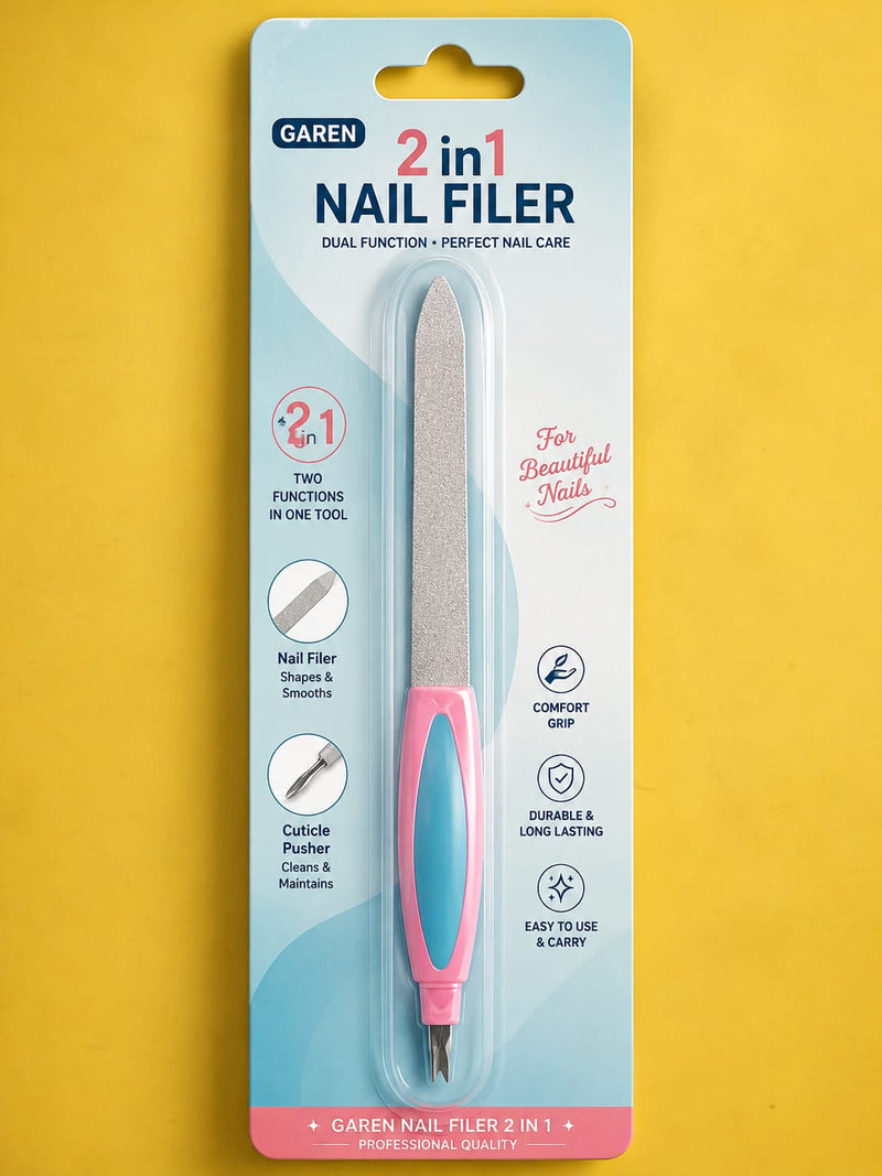 Garen 2 in 1 Nail Filer – Dual Function Nail Care Tool