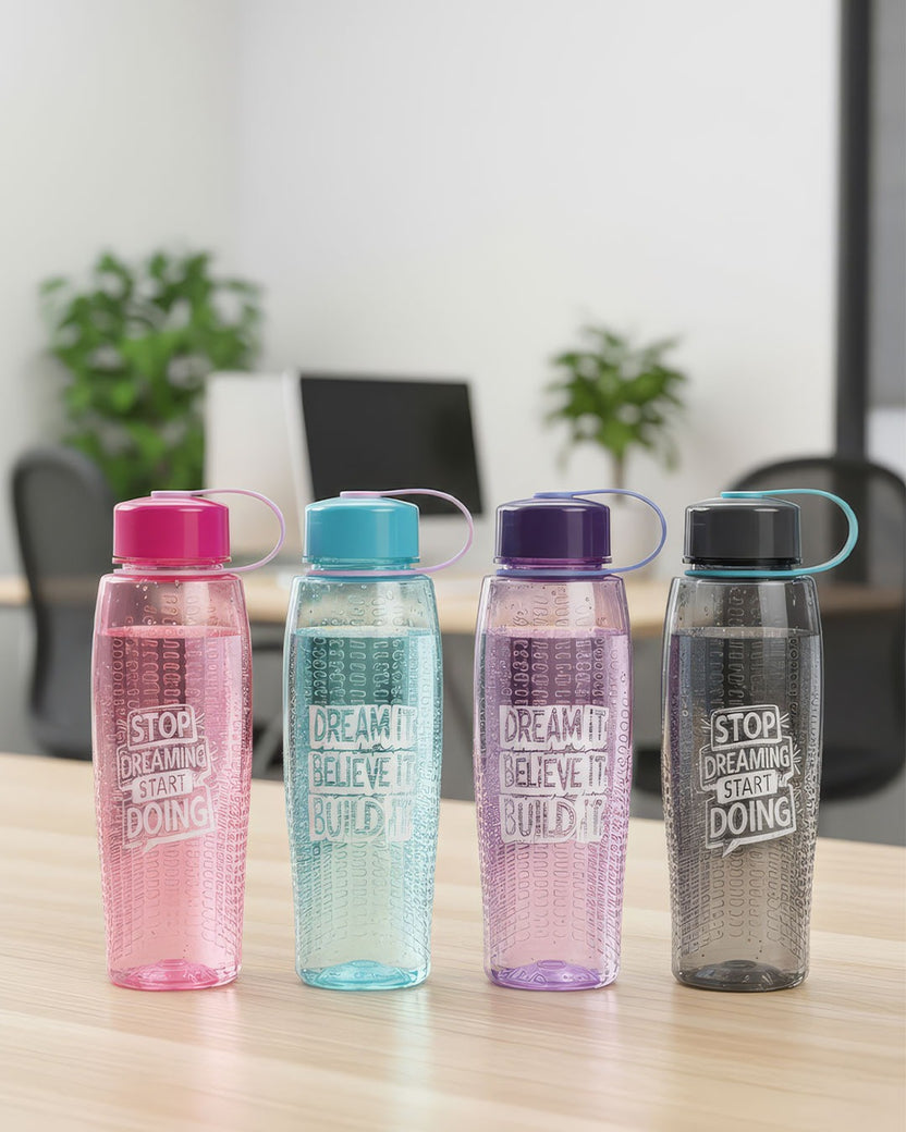 Motivational Quote Water Bottle with Carry Loop