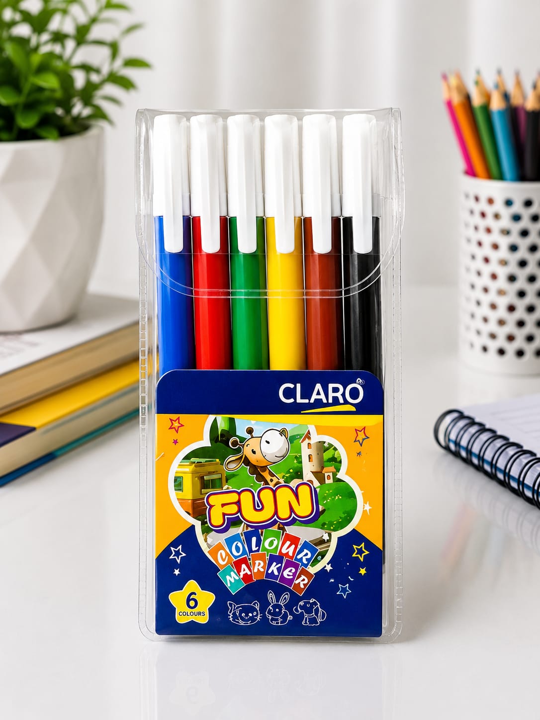Claro Fun Colour Marker Set of 6