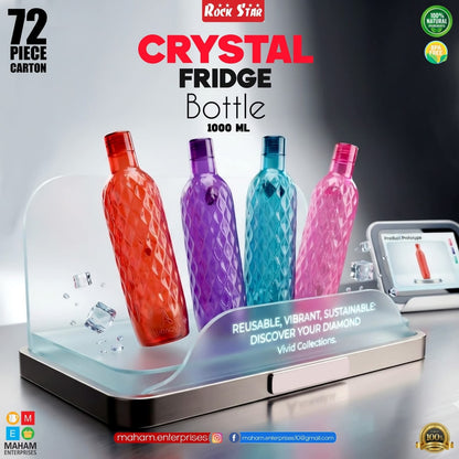Rock Star Crystal Fridge Bottle 1000ml