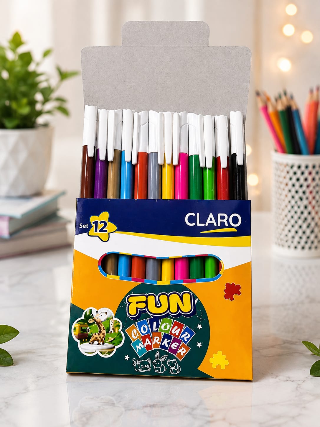 Claro Fun Colour Marker Set of 12
