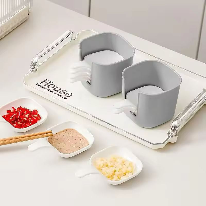 Cutting Board with Condiment Bowls Set – Kitchen Prep Tray