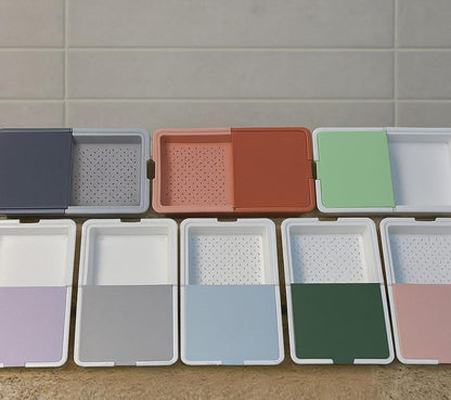 2-in-1 Chop & Wash Box – Cutting Board with Drain Basket