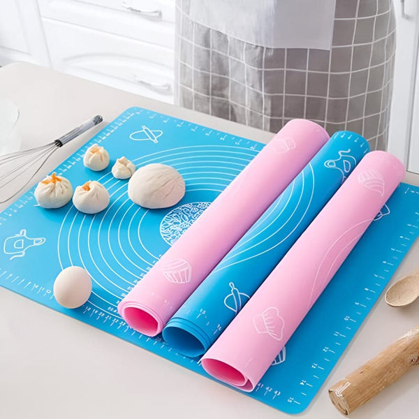 Silicone Baking Mat with Measurements – Non-Stick Pastry Dough Rolling Sheet