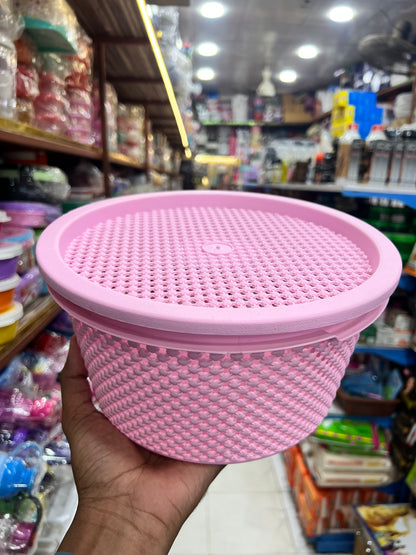 Collapsible Bowl with Strainer Lid
