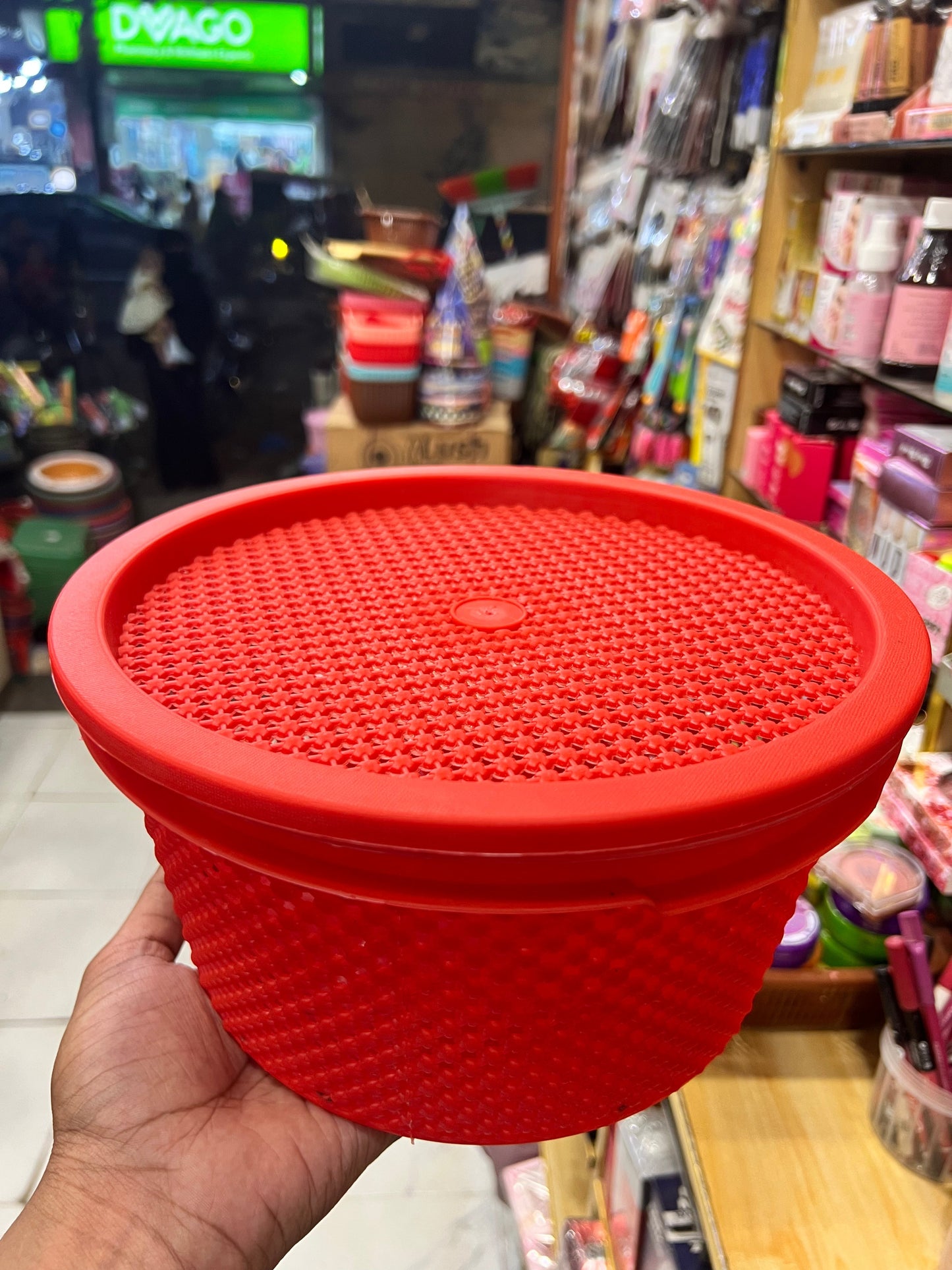 Collapsible Bowl with Strainer Lid