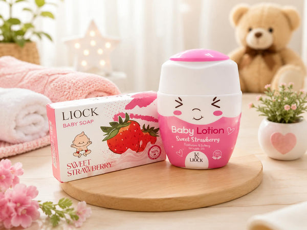 K-Liock Baby Sweet Strawberry Set – Baby Soap & Lotion