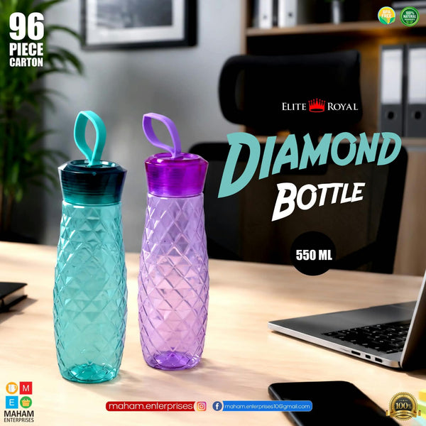 Elite Royal Diamond Bottle 550ml – Unbreakable Water Bottle