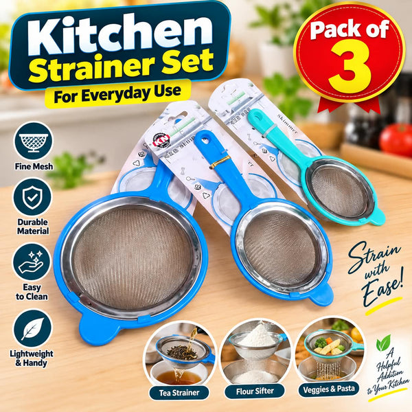 Kitchen Strainer Set - Pack of 3