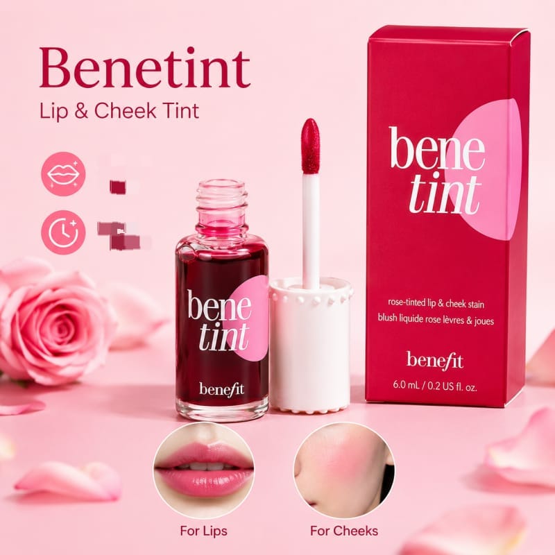 Benefit Benetint Rose-Tinted Lip & Cheek Stain | 6ml / 12.5ml