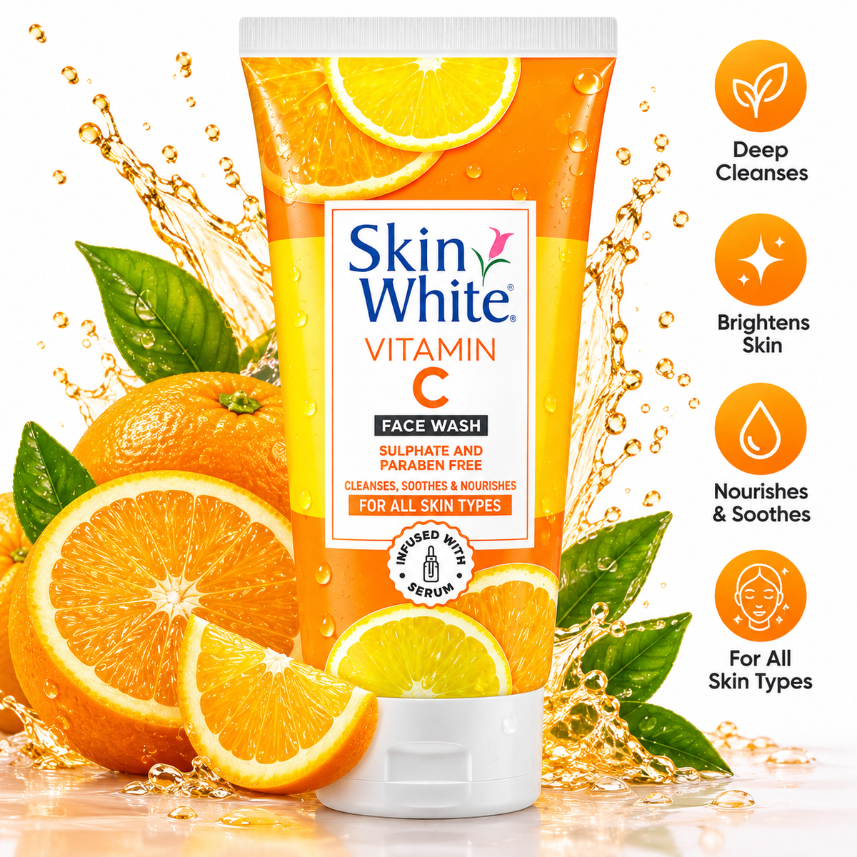 Skin White Green Tea Face Wash