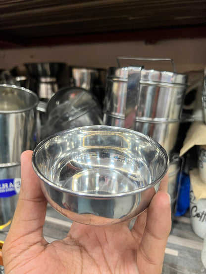Silver Kitchen Bowls – Assorted Sizes