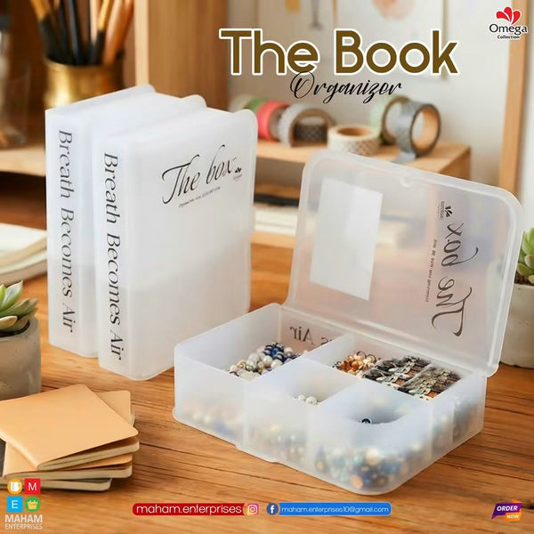 The Book Organizer – Multi-Compartment Storage Box