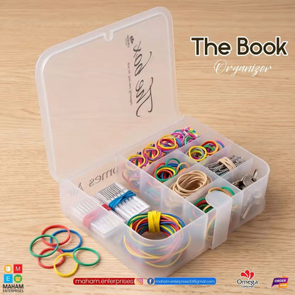 The Book Organizer – Multi-Compartment Storage Box
