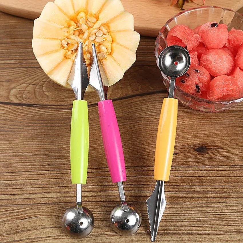 2-in-1 Melon Baller & Fruit Carving Tool