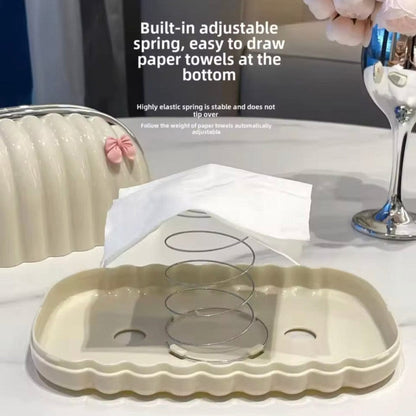 Handbag-Style Tissue Box with Spring Holder