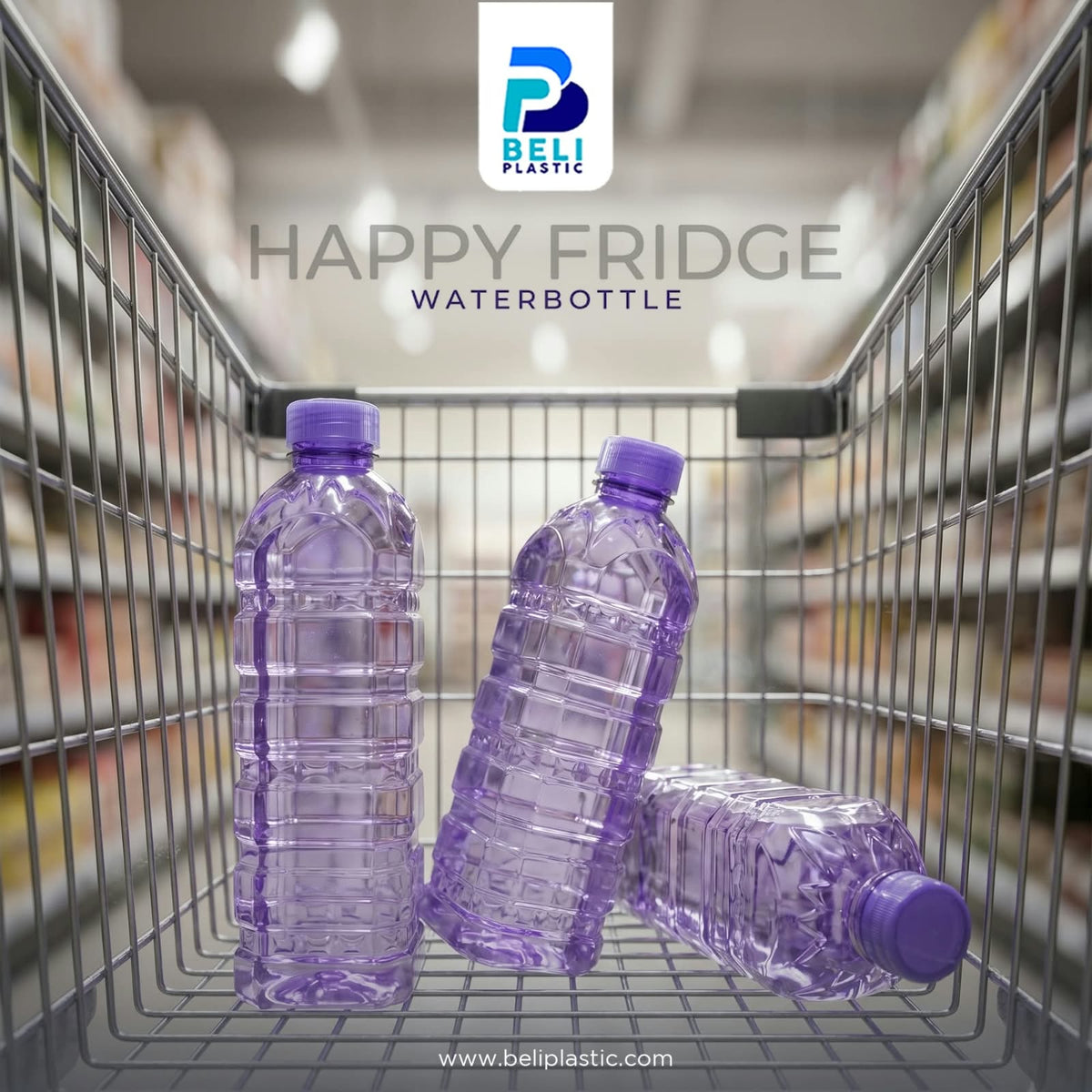 Beli Plastic Happy Fridge Water Bottle