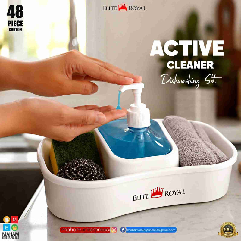 Elite Royal Active Cleaner Dishwashing Set (48 Piece Carton)