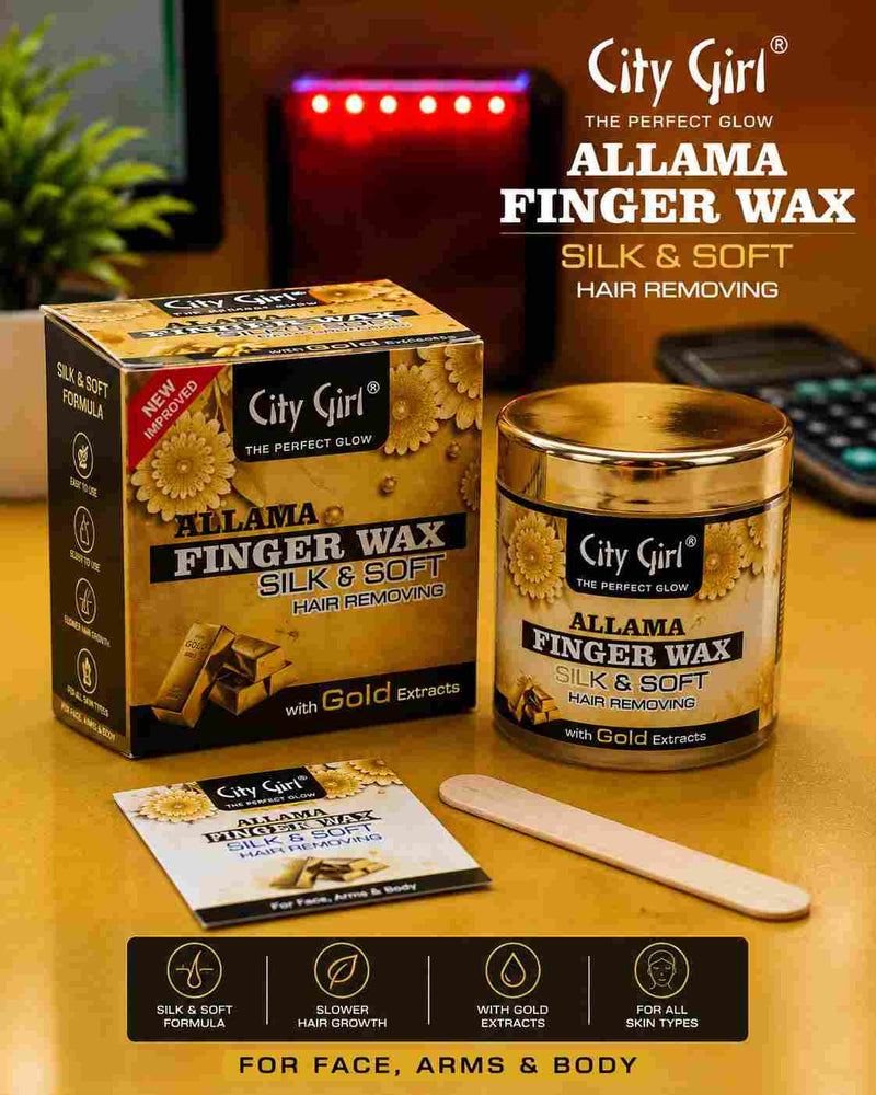 City Girl Allama Finger Wax – Silk & Soft Hair Removing with Gold Extracts
