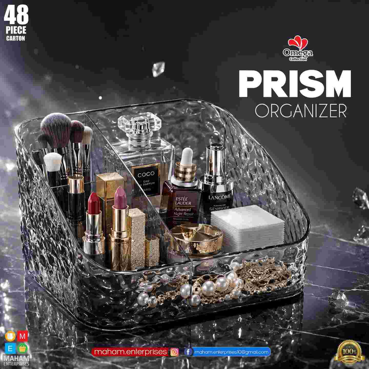 Prism Organizer – Omega Collection (Makeup & Jewelry Storage)