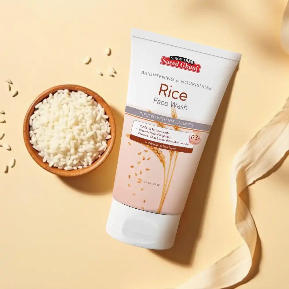 Saeed Ghani Brightening & Nourishing Rice Face Wash with Niacinamide B3+