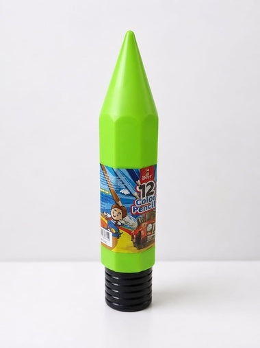 Deer 12 Color Pencils – Fun Pencil-Shaped Bottle Packaging for Kids