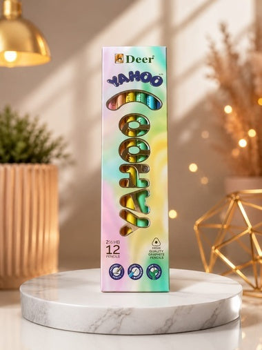 Deer Yahoo Colored Pencils – 12 Pcs High Quality Graphite & Color Pencil Set