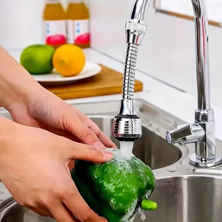 360° Flexible Faucet Extender Sprayer – Water Saving Kitchen Tap Nozzle