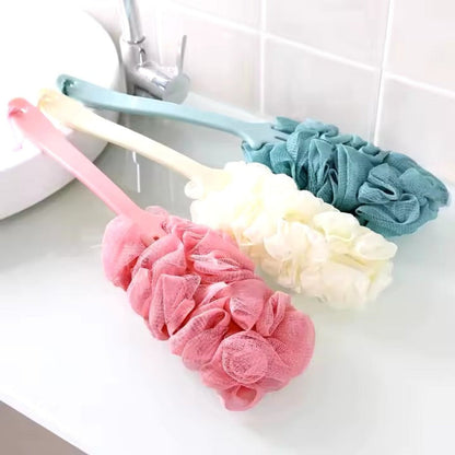 Long-Handle Bath Loofah Back Scrubber